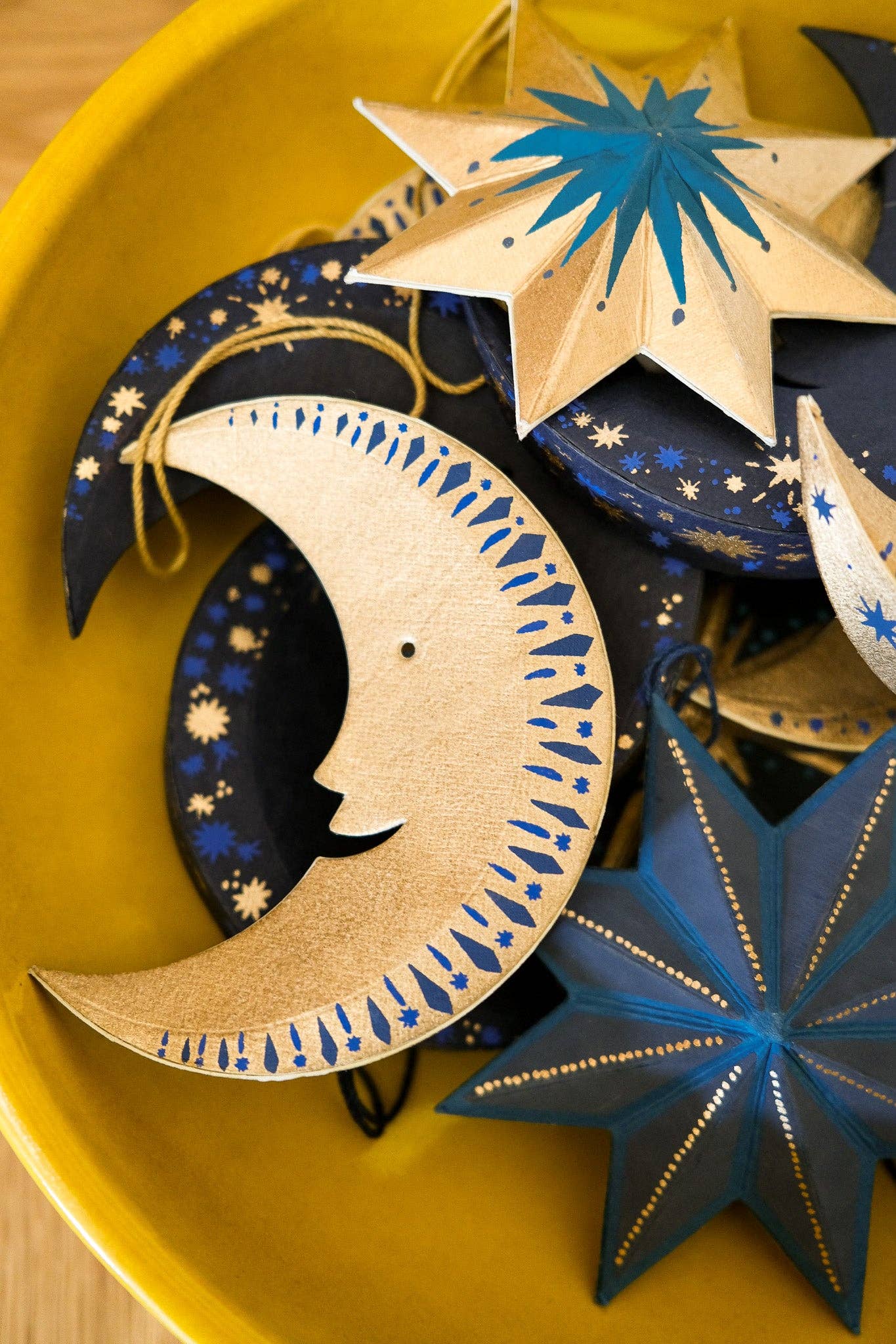 Golden Moon Ornament
