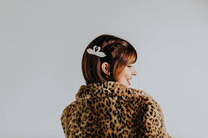 Swan Kiss Barrette