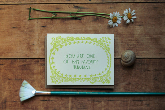 Favorite Human Card