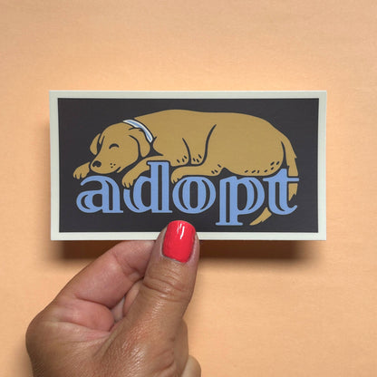 Animal Adoption Dog Sticker