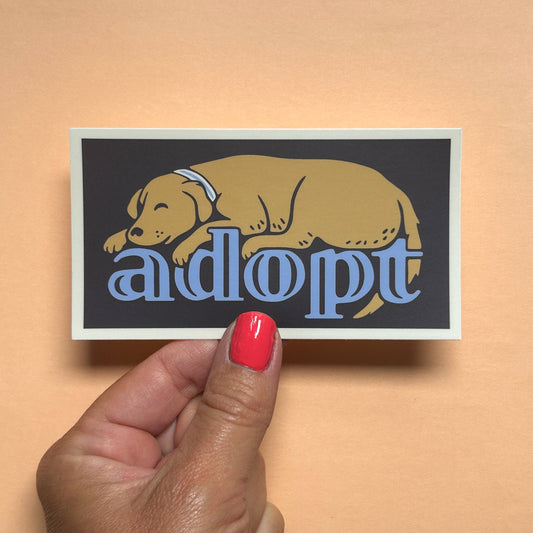 Animal Adoption Dog Sticker