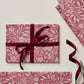 Pink Flora Rolled Gift Wrap