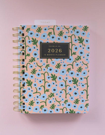 2026 Pocket Size Planner | Coral Floral