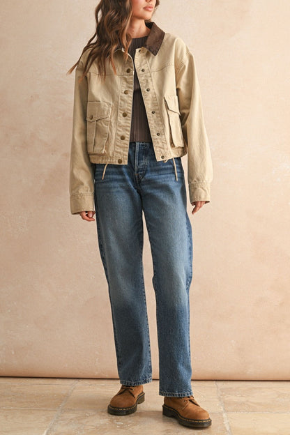 Frankie Cropped Barn Shacket