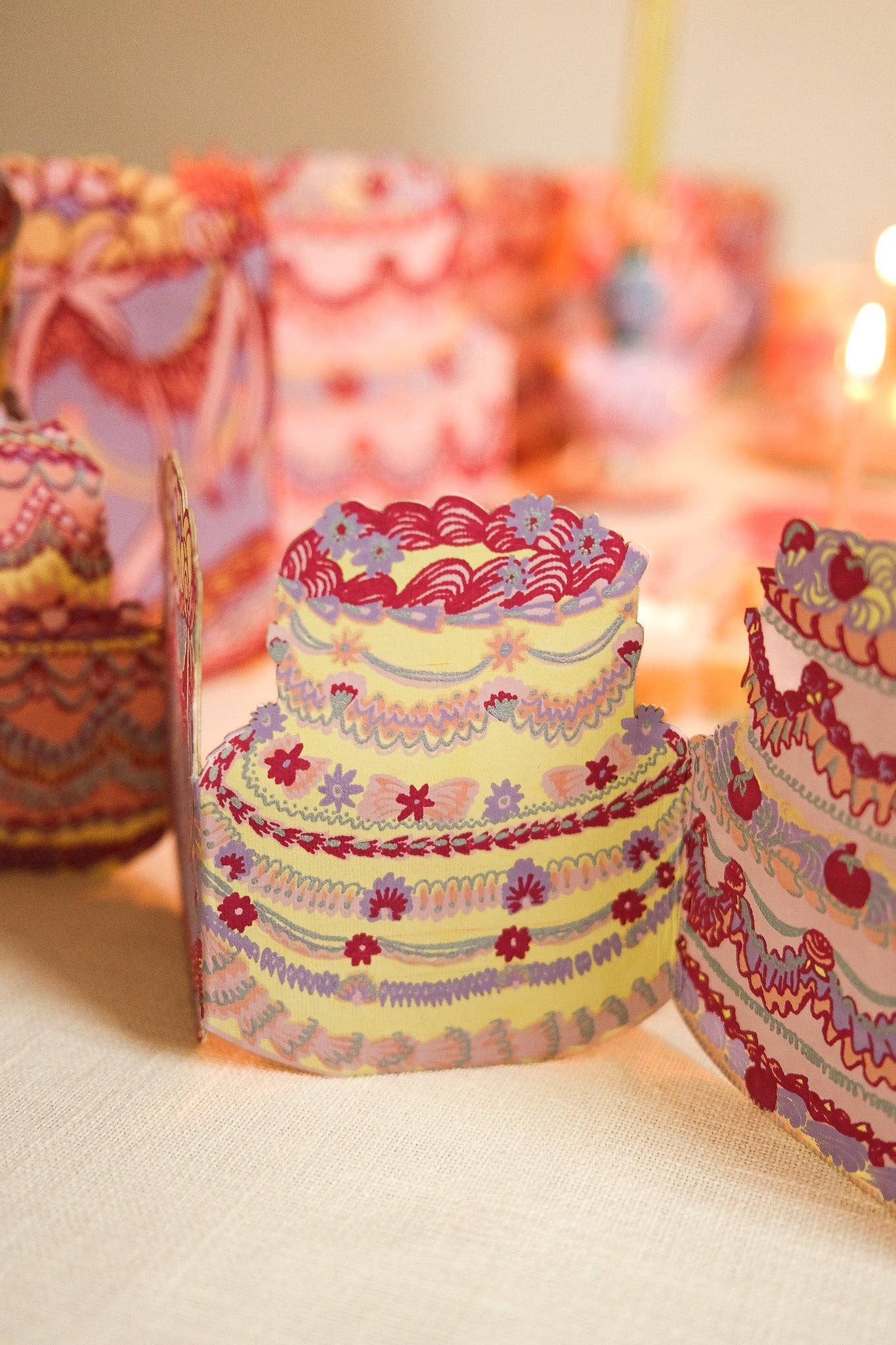 Birthday Cake Concertina Garland