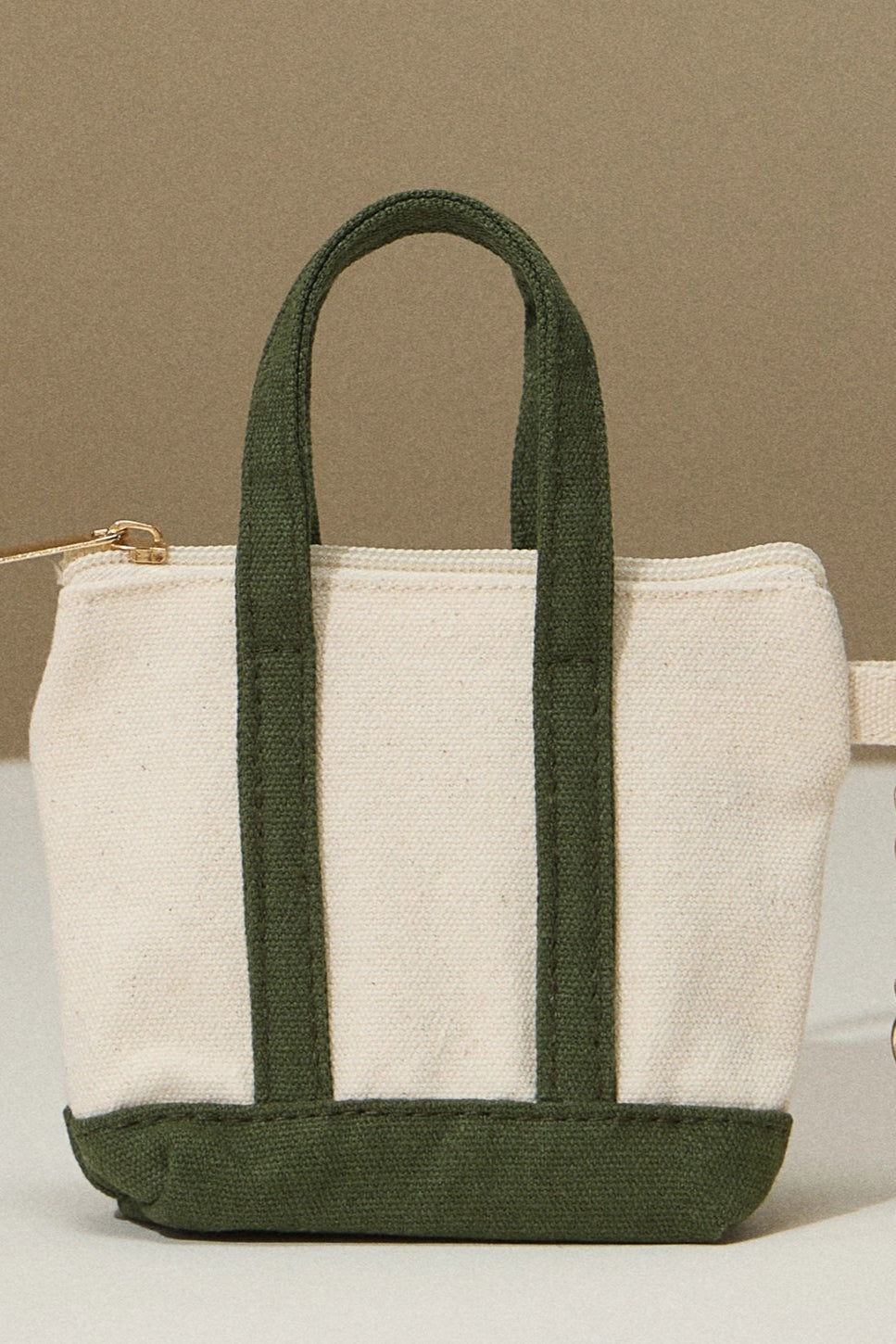 Mini Tote Bag Charm | Olive