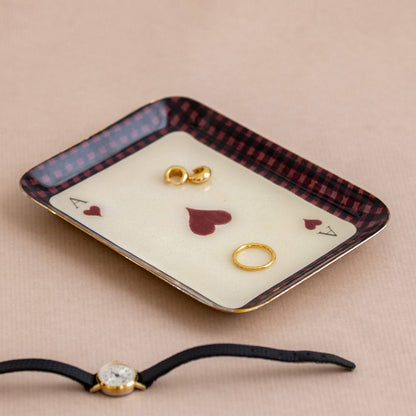 Enamel Trinket Dish | Ace of Hearts