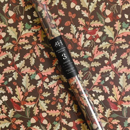 Among the Oaks Wrap | Roll of 3 Sheets