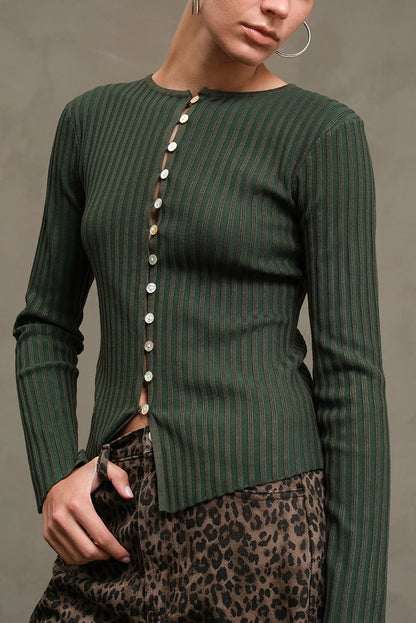 Need Space Long Sleeve Top | Moss