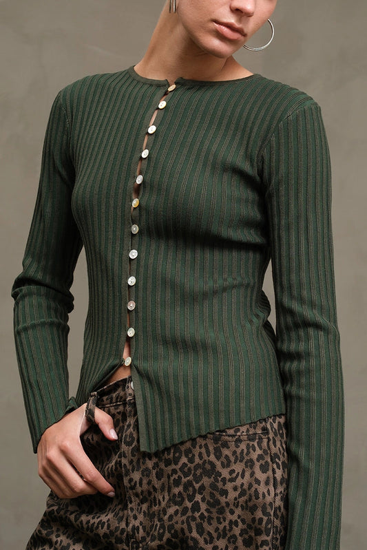 Need Space Long Sleeve Top | Moss