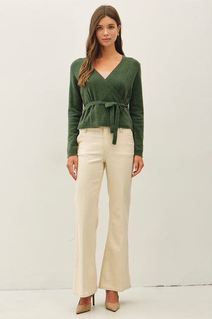 Tie Wrap Sweater | Hunter