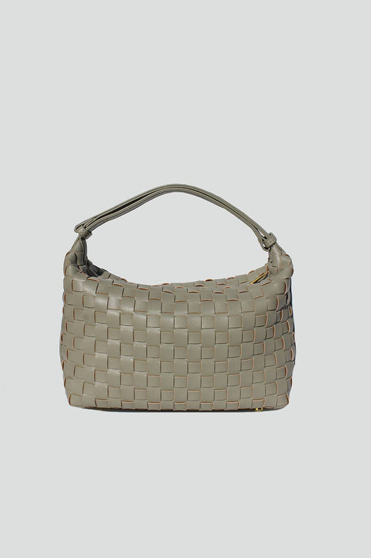 Serenity Woven Shoulder Bag | Sage