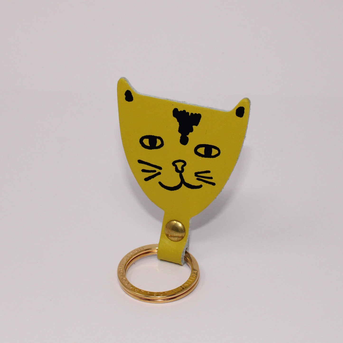 Cat Key Fob: Cream