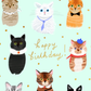 Party Cats Birthday Card