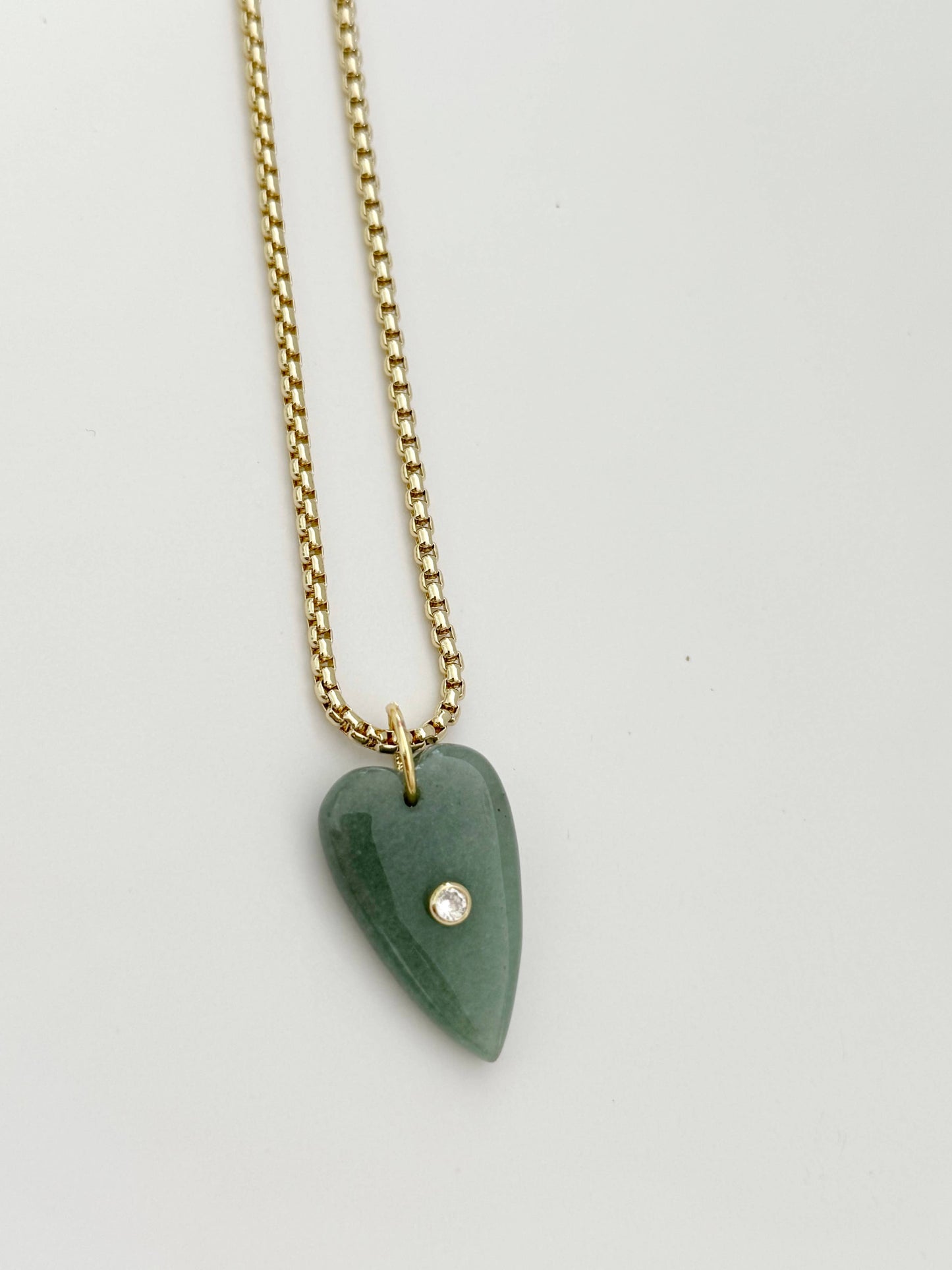 Amour Libre Necklace | Green Aventurine