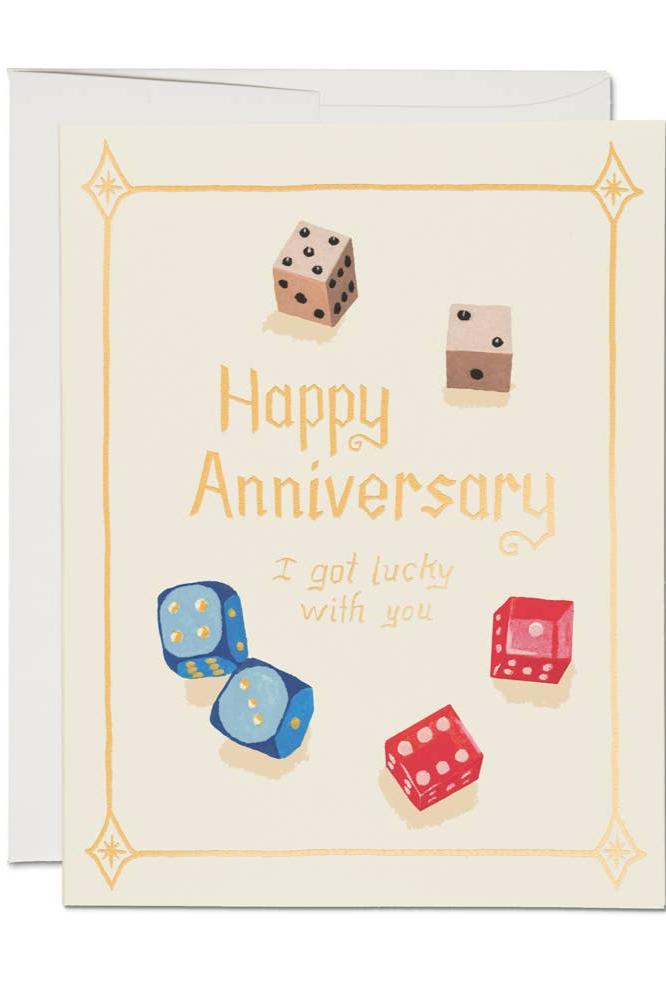 Lucky Dice Anniversary Card