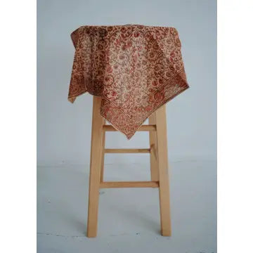 Kalamkari Cotton Bandana | Autumn Rose
