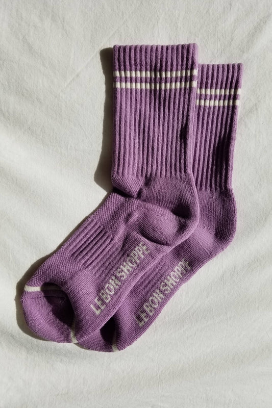 Boyfriend Socks | Grape