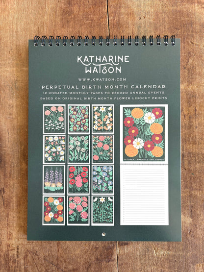 Perpetual Birth Month Calendar