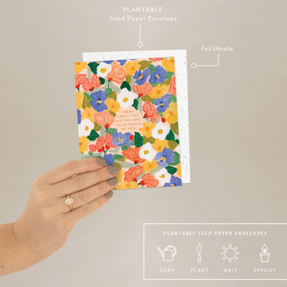 Flower Power Congratulations Card