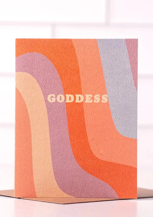 Seventies Goddess Card