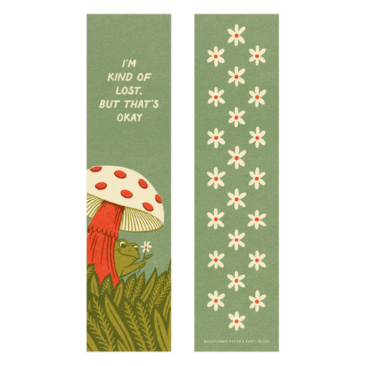 Mushroom & Frog Bookmark