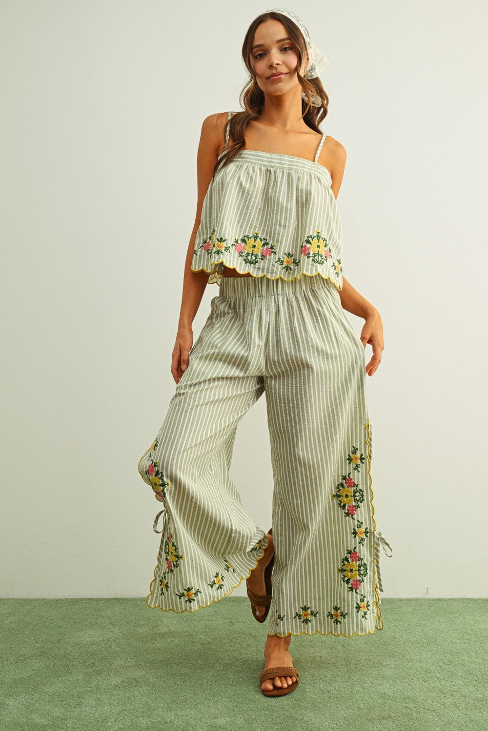 Embroidered Garden Top