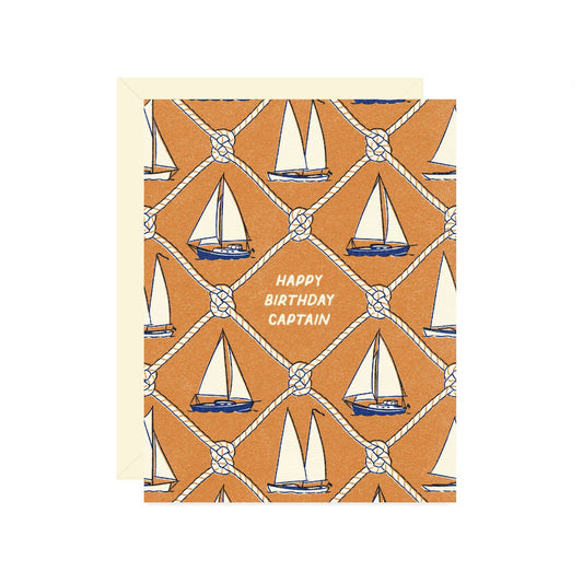 Boat Captain Birthday Card
