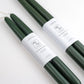 Beeswax Dipped Candles | Forest Green