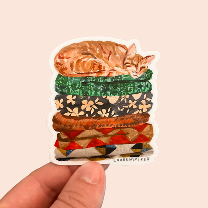 Orange Cat Sticker
