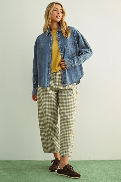 Moody Blue Denim Shacket