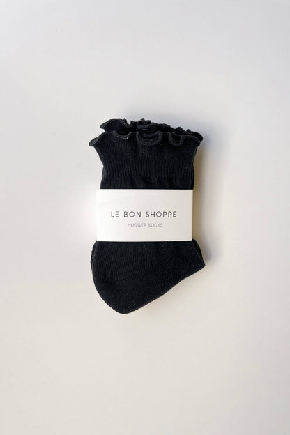 Ruffled Hugger Crew Socks | Vanilla