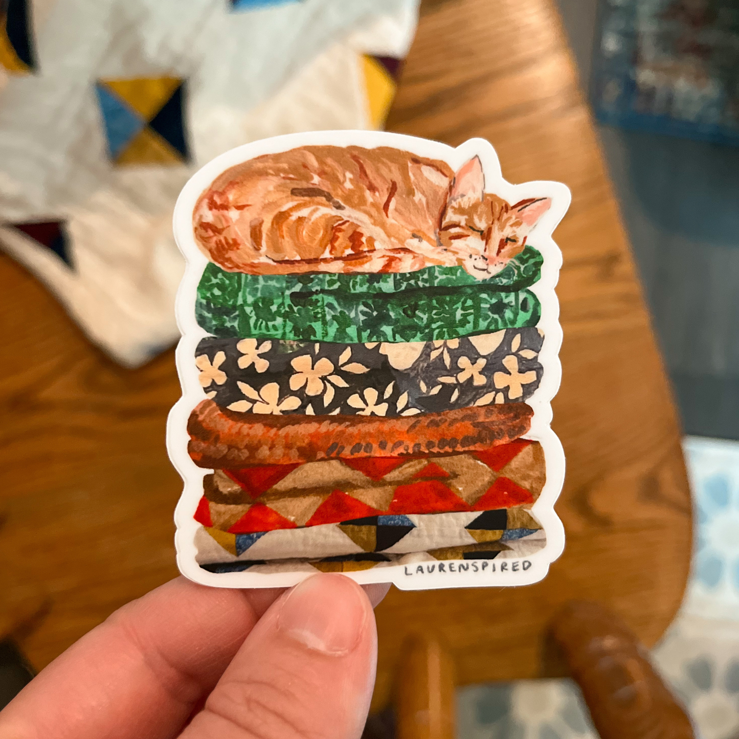 Orange Cat Sticker