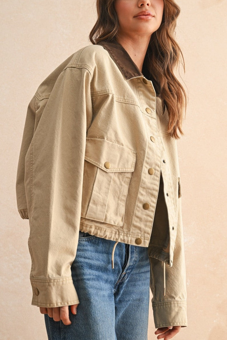 Frankie Cropped Barn Shacket