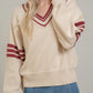 Crimson Varsity Sweater