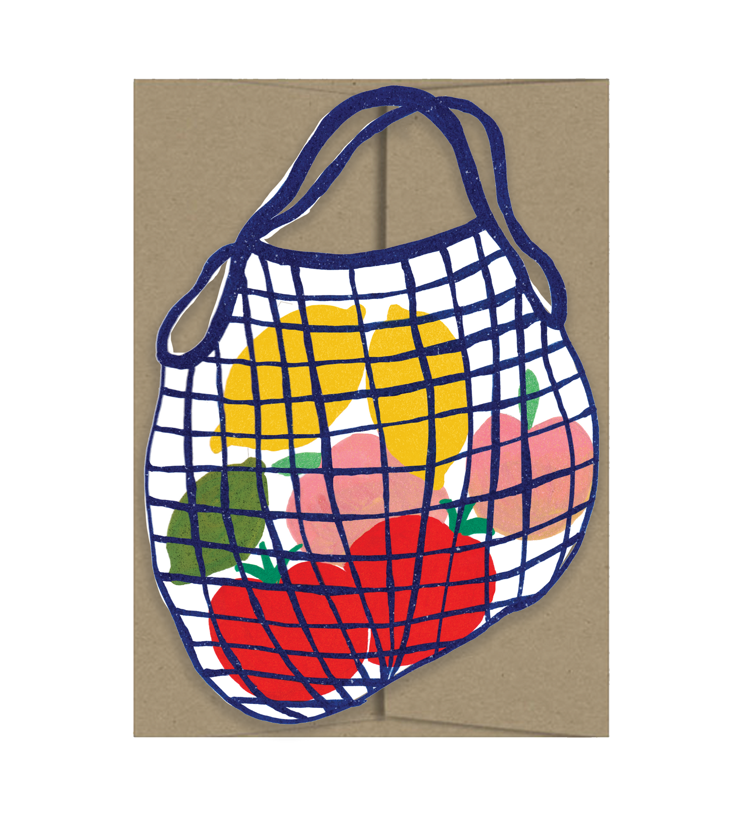 Market Bag Die Cut Card
