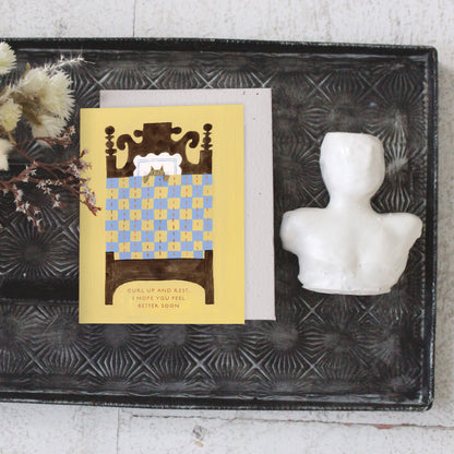 Cat Nap Get Well Card