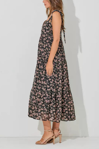 Upstate Escape Tiered Midi Dress