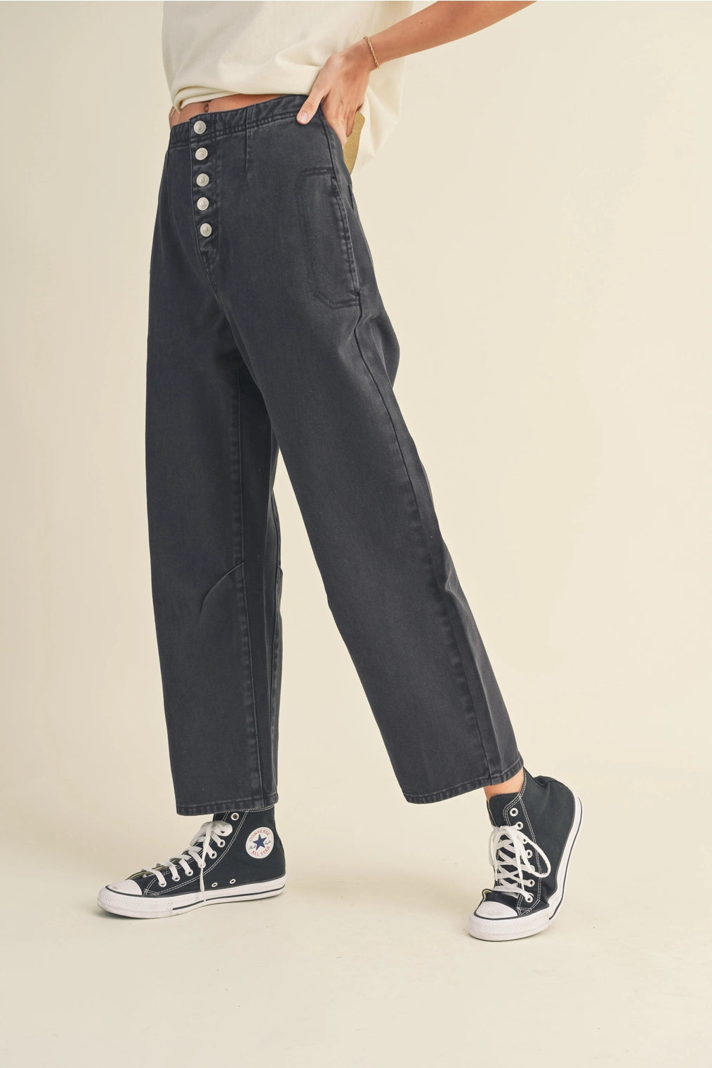 Barrel Trousers | Navy