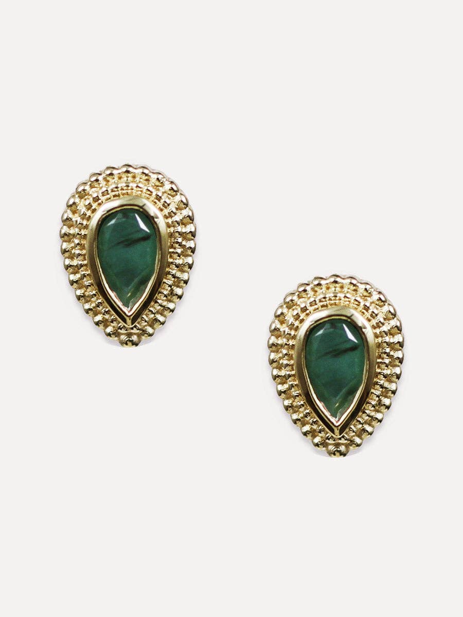 Ellis Studs | Emerald