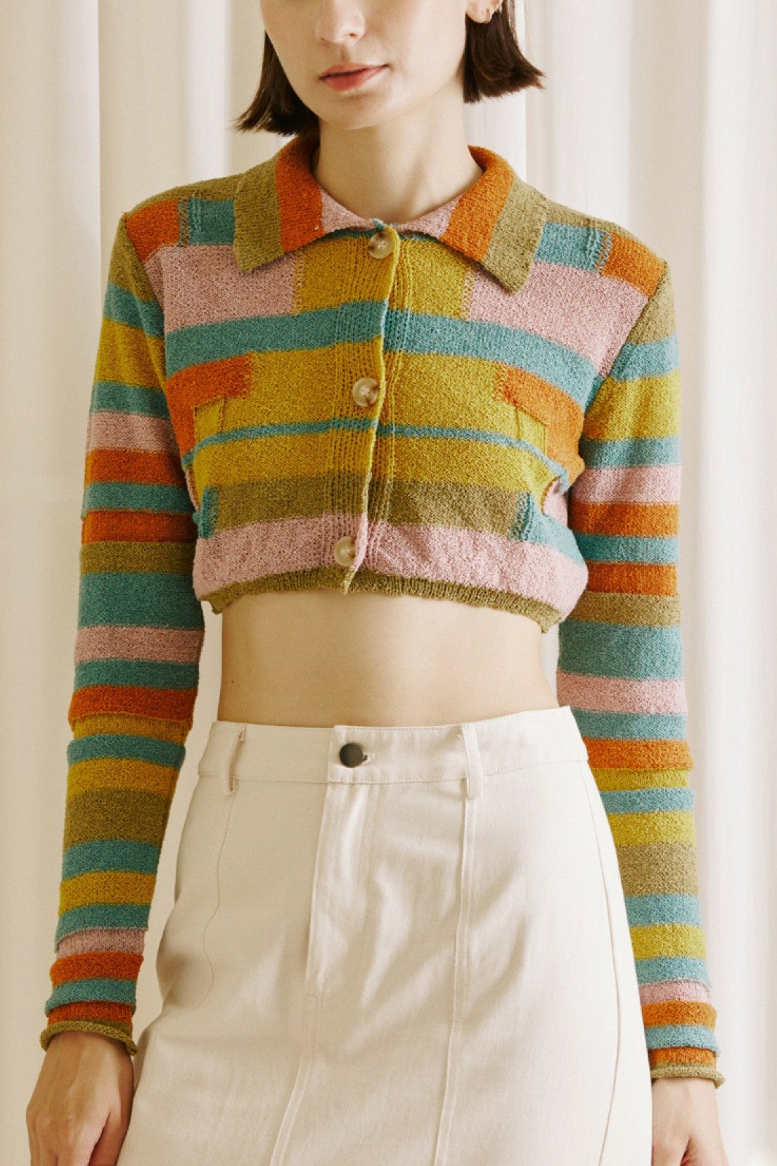 Prism Cropped Cardigan