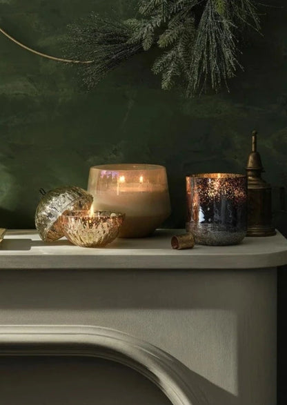 Winter White Baltic Glass Candle | 31.4oz