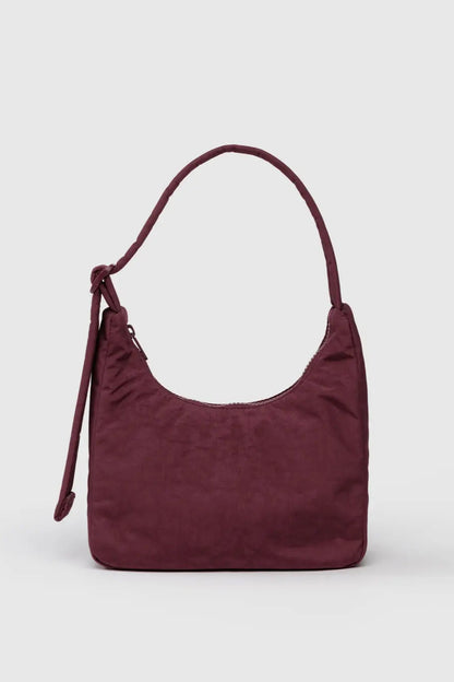 Mini Nylon Shoulder Bag | Mahogany