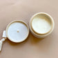 Cypress & Fir White Speckled Ceramic Candle