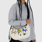 Medium Crescent Bag | Embroidered Painted Prairie