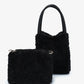 Hollace Mini Tote | Black Shearling