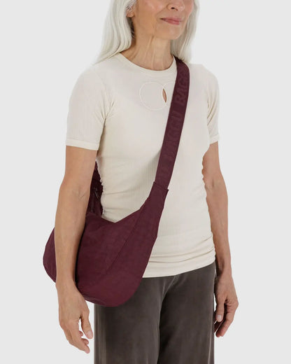 Medium Crescent Bag | Mahogany
