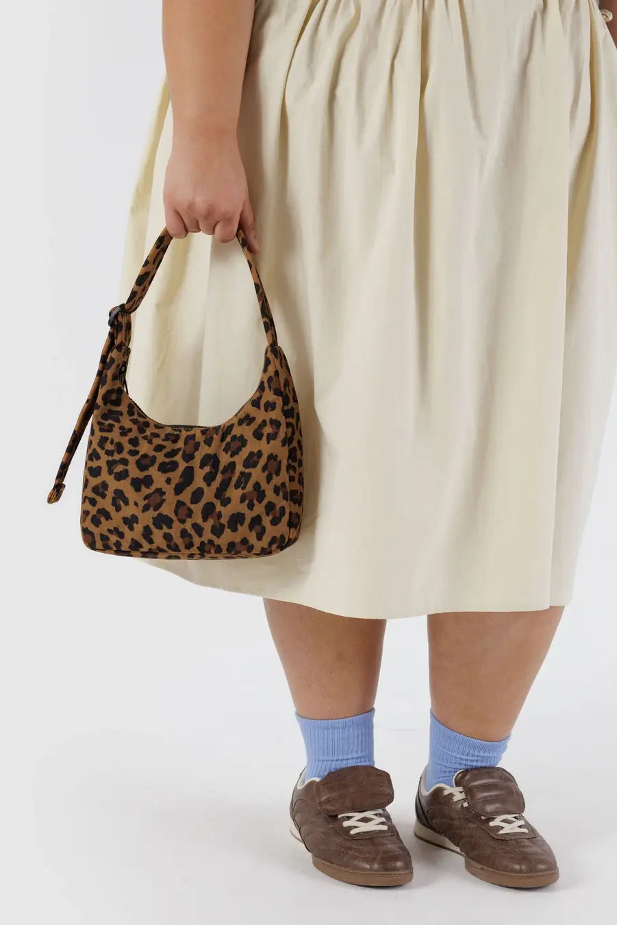 Mini Nylon Shoulder Bag | Leopard