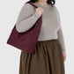 Nylon Shoulder Bag | Mahogany