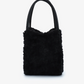 Hollace Mini Tote | Black Shearling